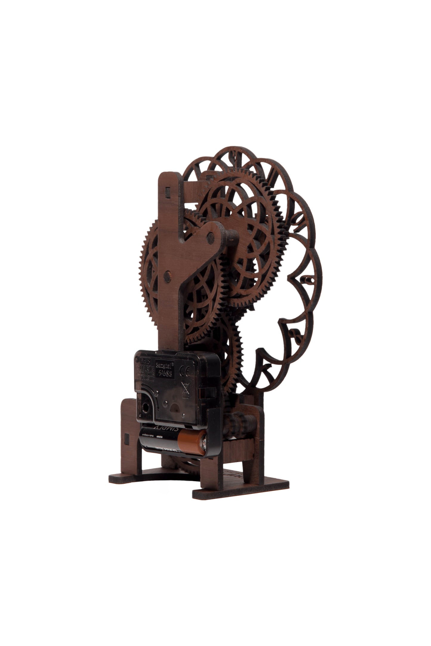 Lesena ura – Lasersko izrezan DIY komplet | Moderna kinetična dekoracija
