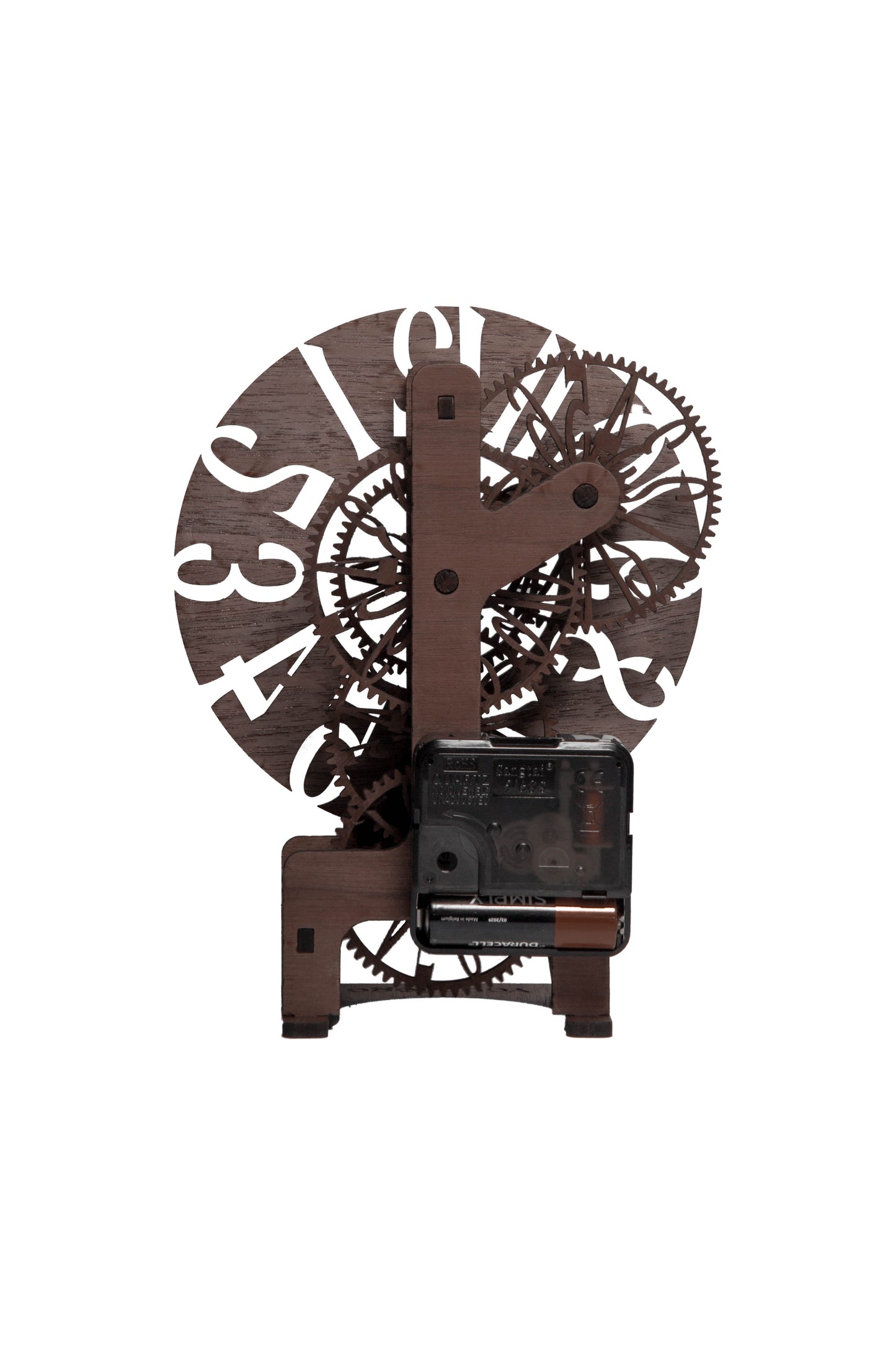 Lesena ura – Lasersko izrezan DIY komplet | Moderna kinetična dekoracija
