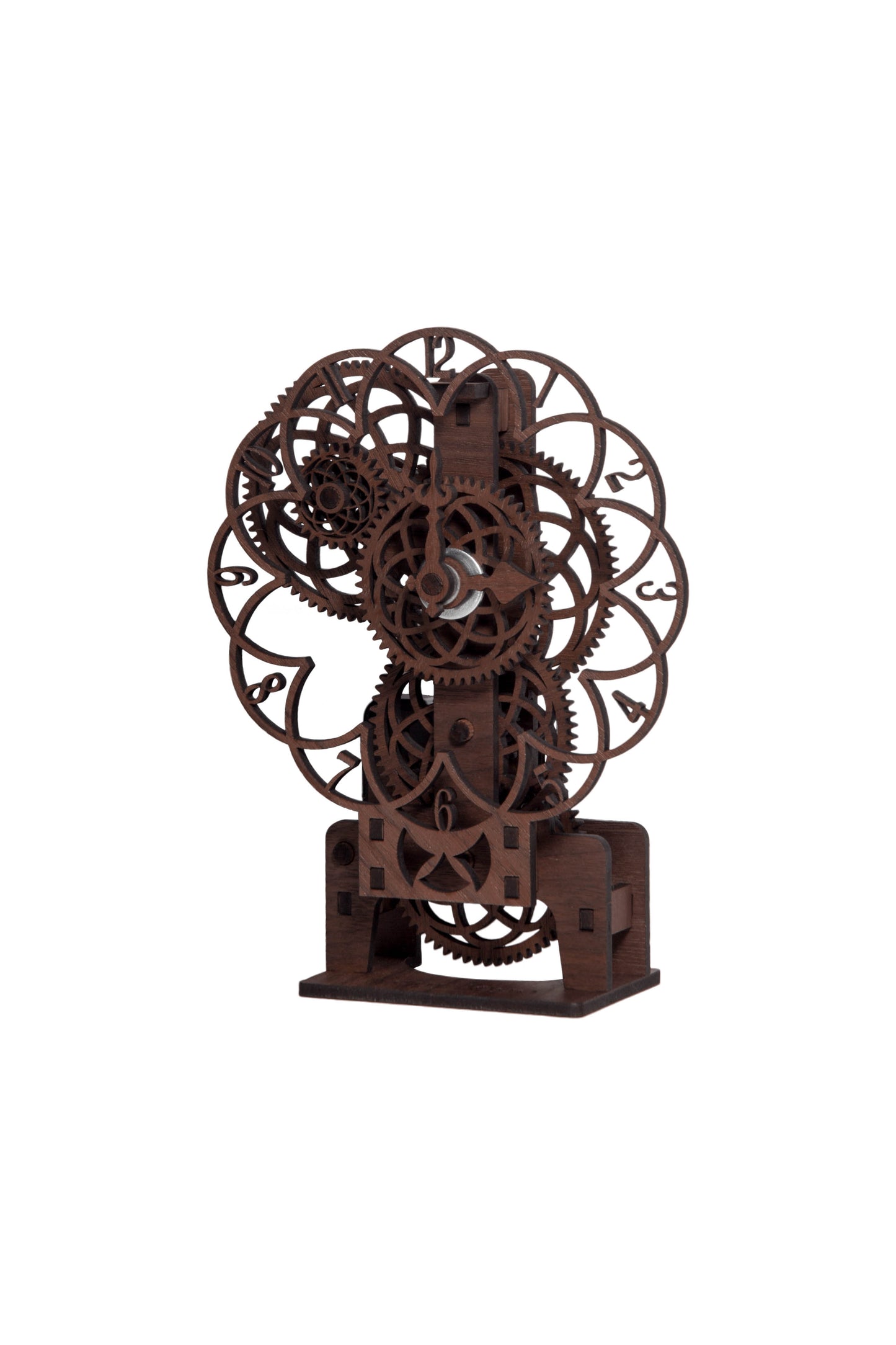 Lesena ura – Lasersko izrezan DIY komplet | Moderna kinetična dekoracija
