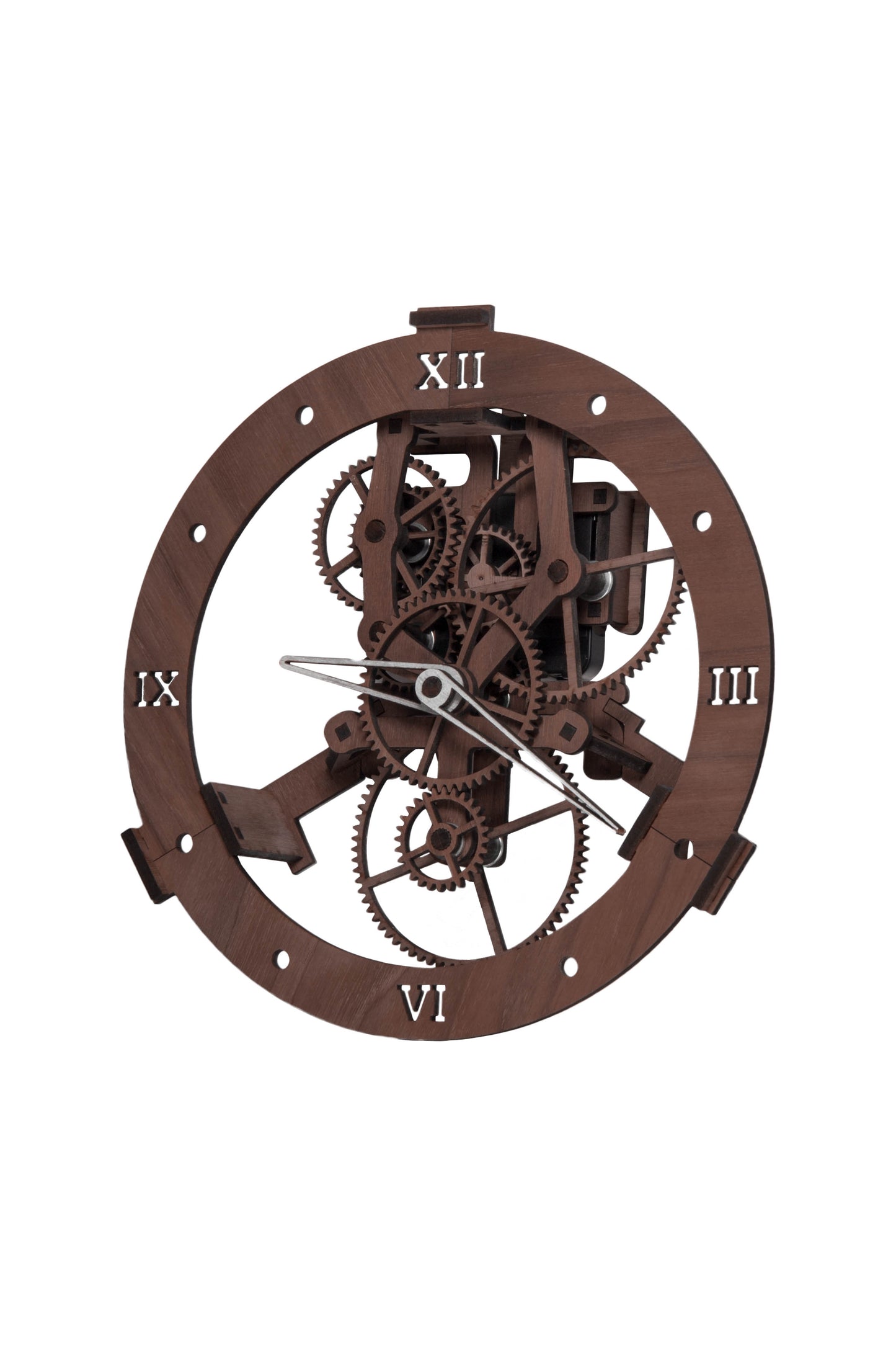 Lesena ura – Lasersko izrezan DIY komplet | Moderna kinetična dekoracija
