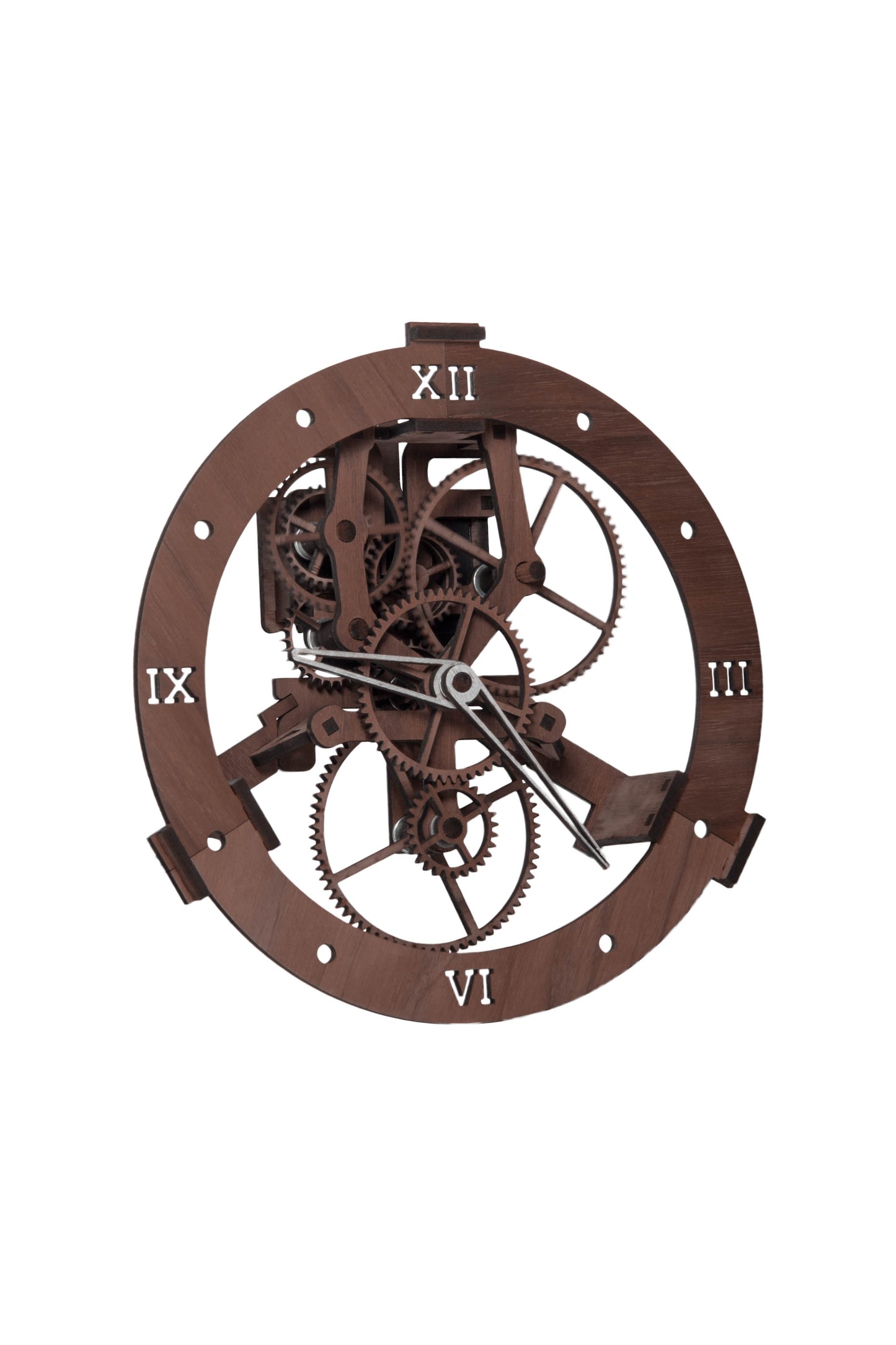 Lesena ura – Lasersko izrezan DIY komplet | Moderna kinetična dekoracija
